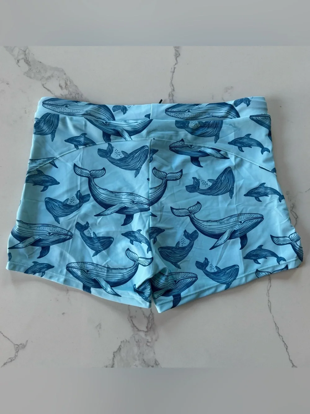 COOFANDY Men's Whale Print Swim Trunks - Large - NWT